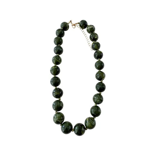 Mabry Beaded Necklace | Emerald