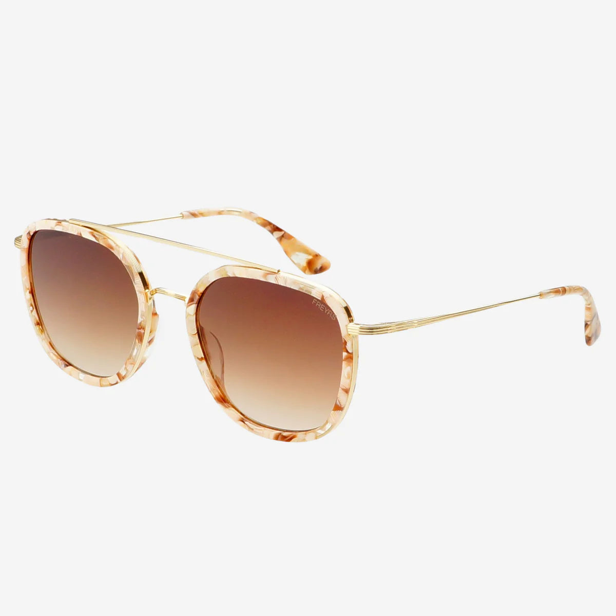 Weston Unisex Sunglasses | Pink Pearl/Brown