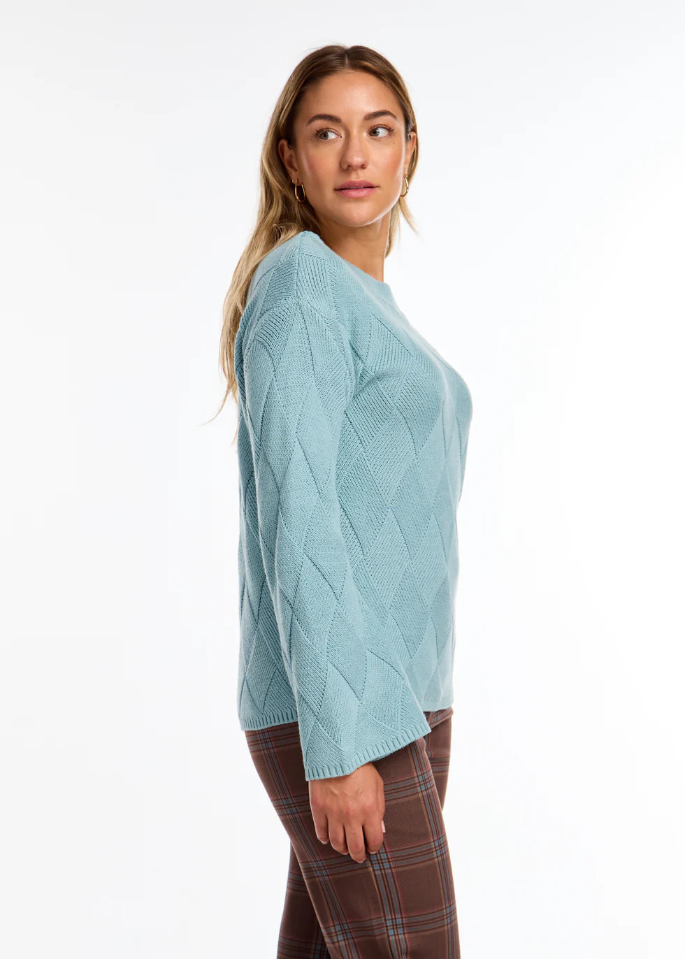 Long Sleeve Boat Neck Sweater