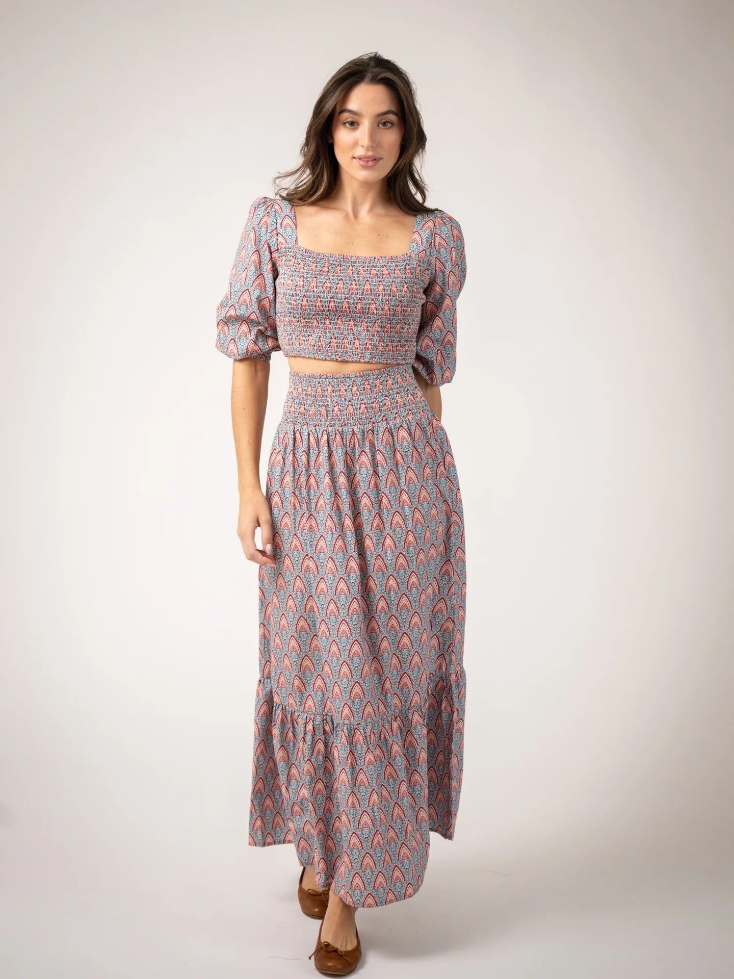Ophelia Skirt | Red Scallop