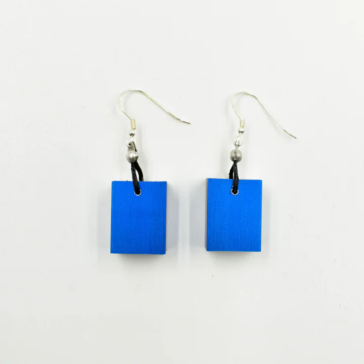 Cube Earrings | Blue