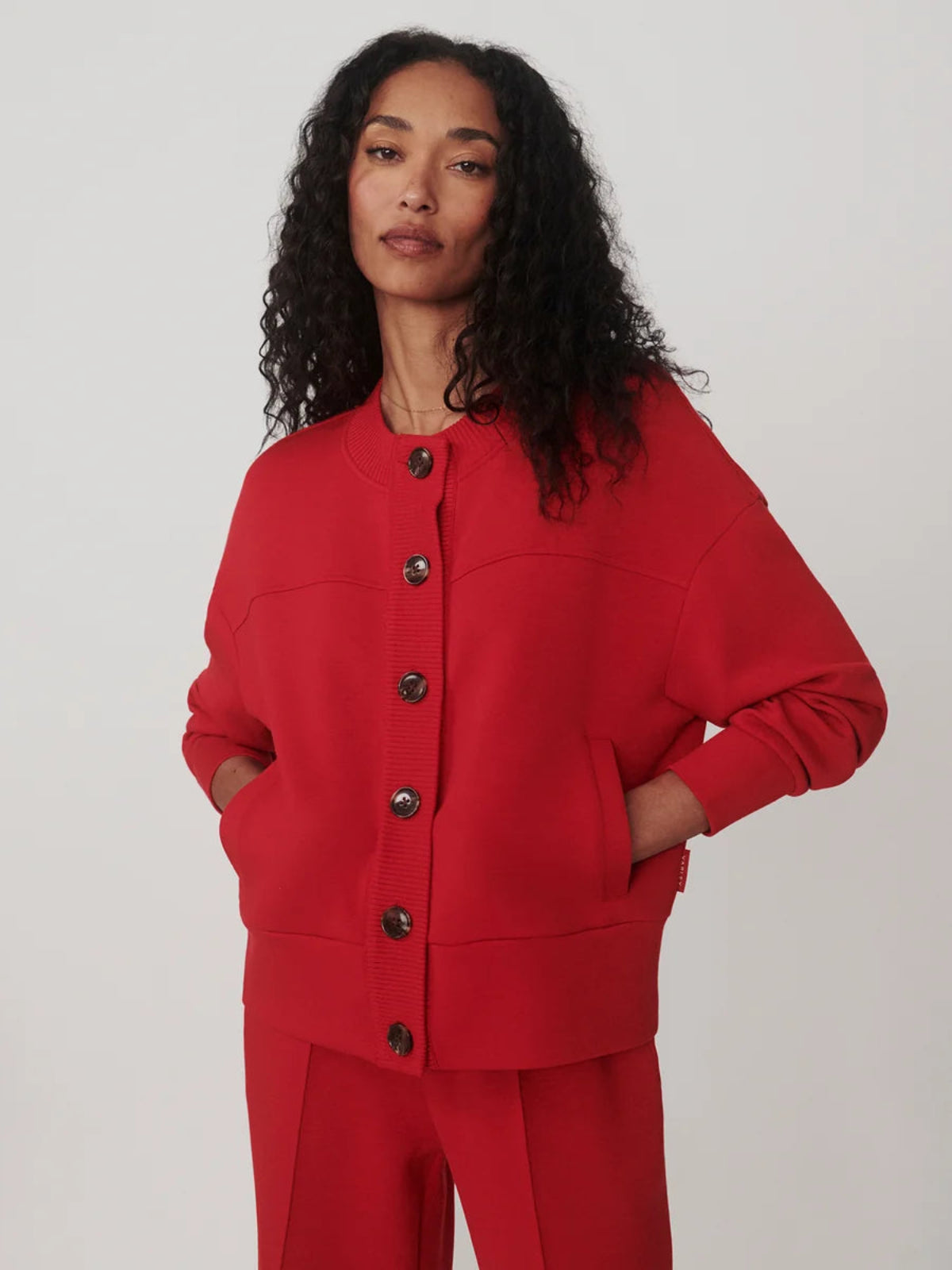 Olwen Button Front Sweat