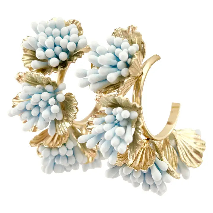Maxine Hoops | Light Blue