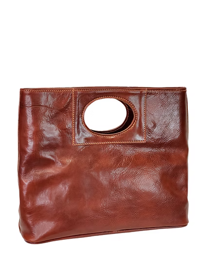 Clarissa Med Handbag | Dk Brown
