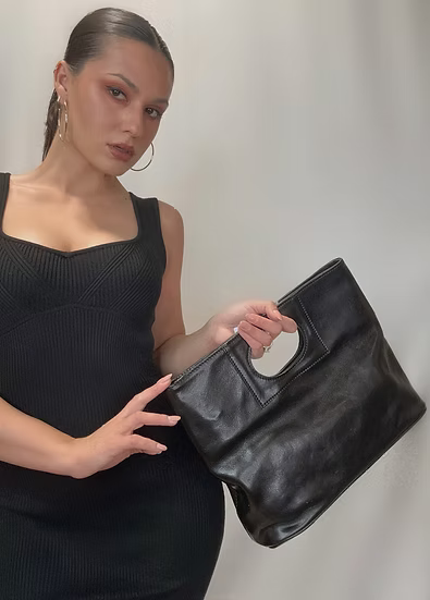 Clarissa Med Handbag | Black