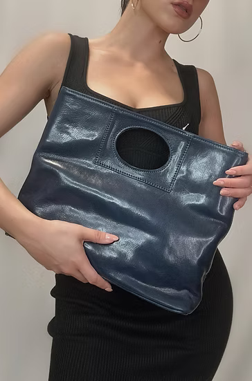 Clarissa Med Handbag | Navy