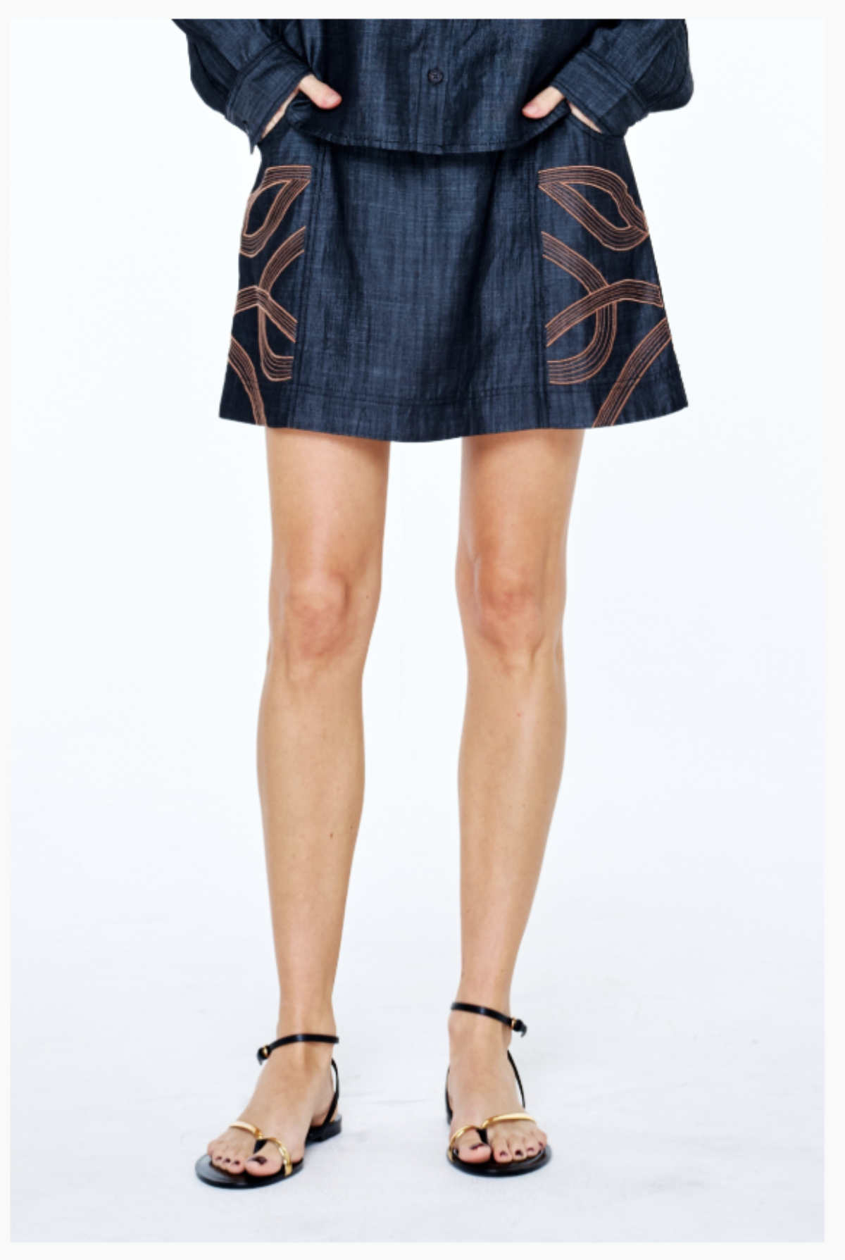 Denim Mini Skirt