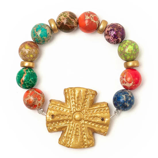 Rachel Cross Bracelet | Multi