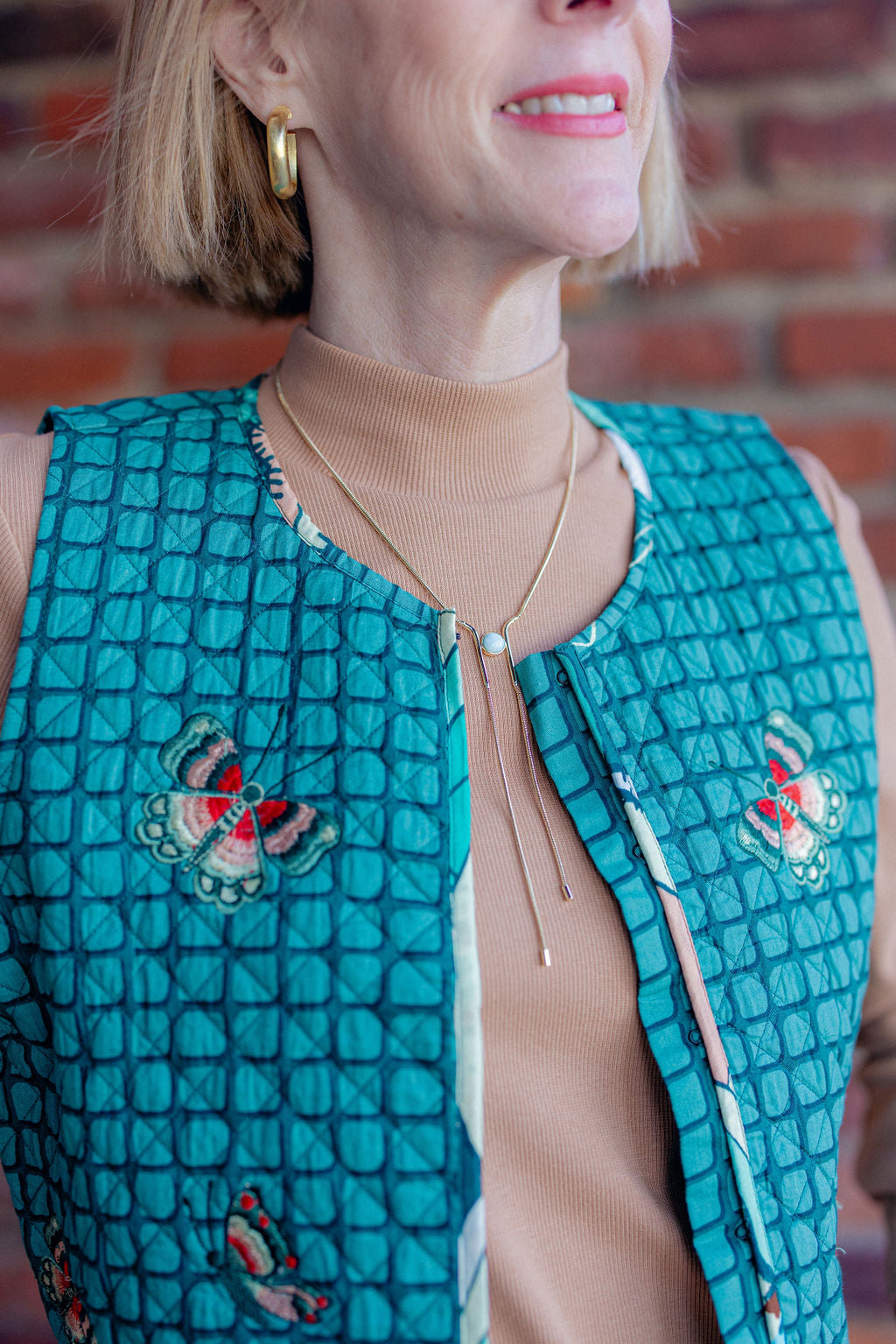 Carmen Vest | Emerald Grid