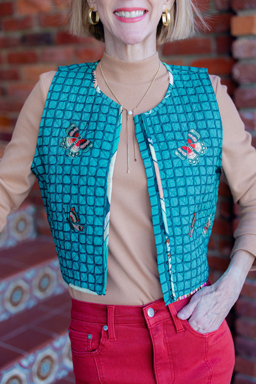 Carmen Vest | Emerald Grid