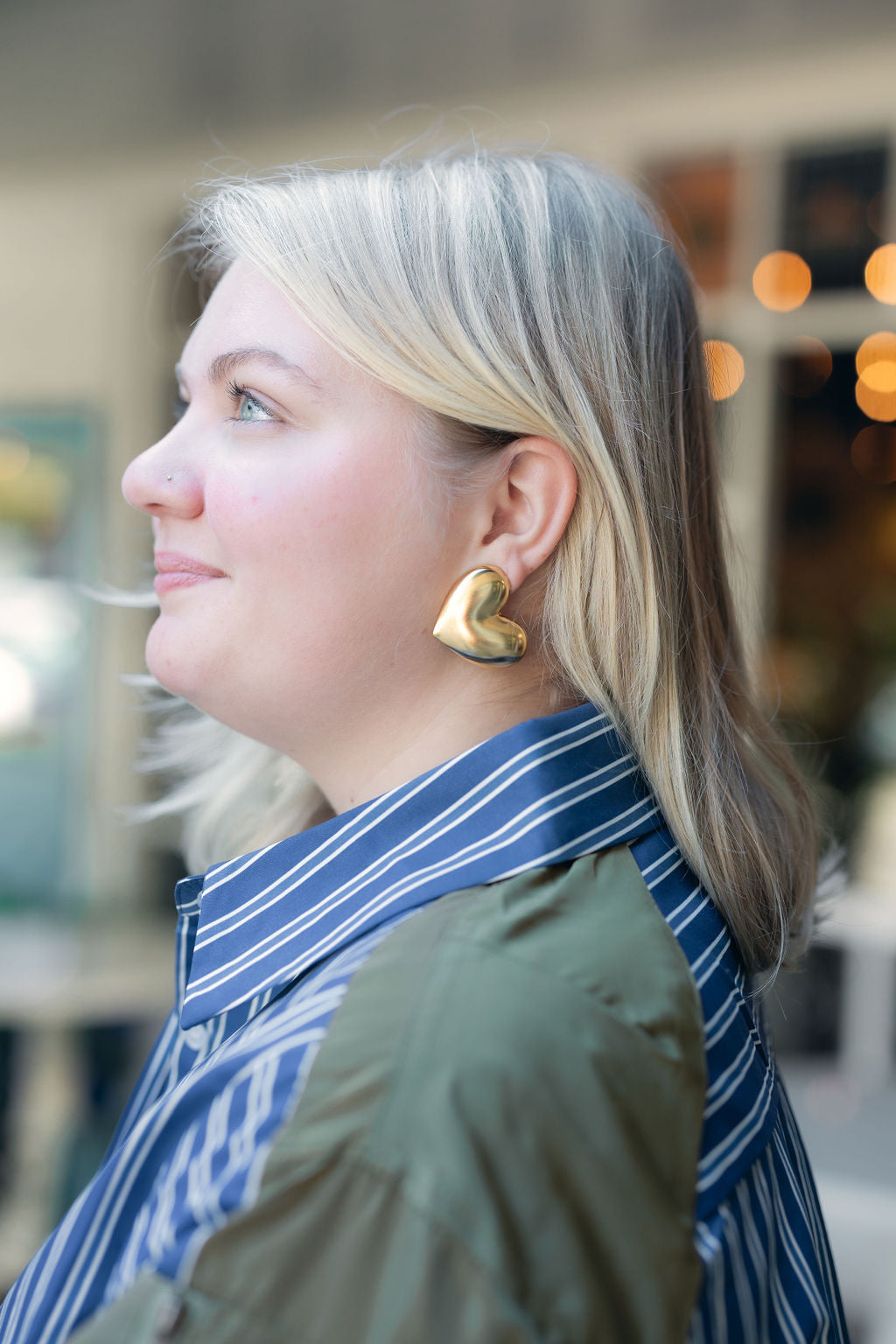 Puff Heart Earring