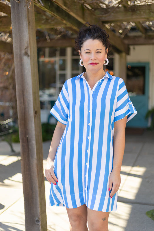 Blue Stripe Dress