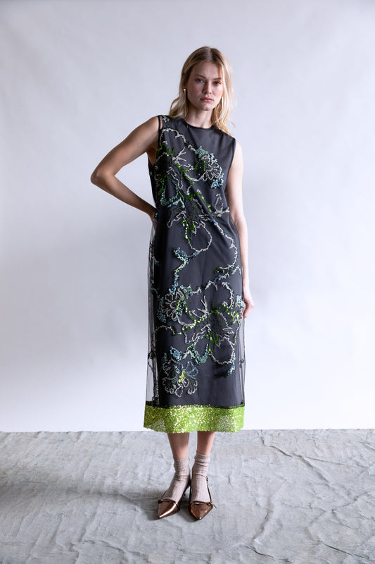 Floral Tulle Dress