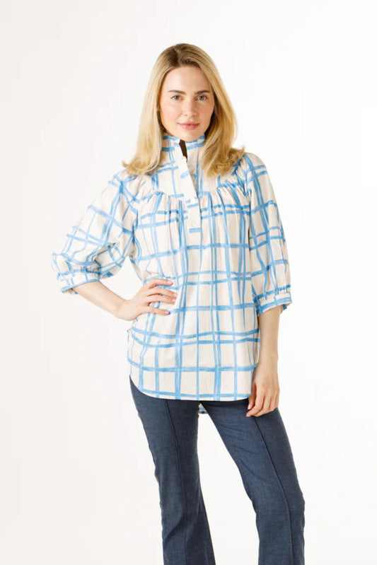 Avie Top | Painted Plaid
