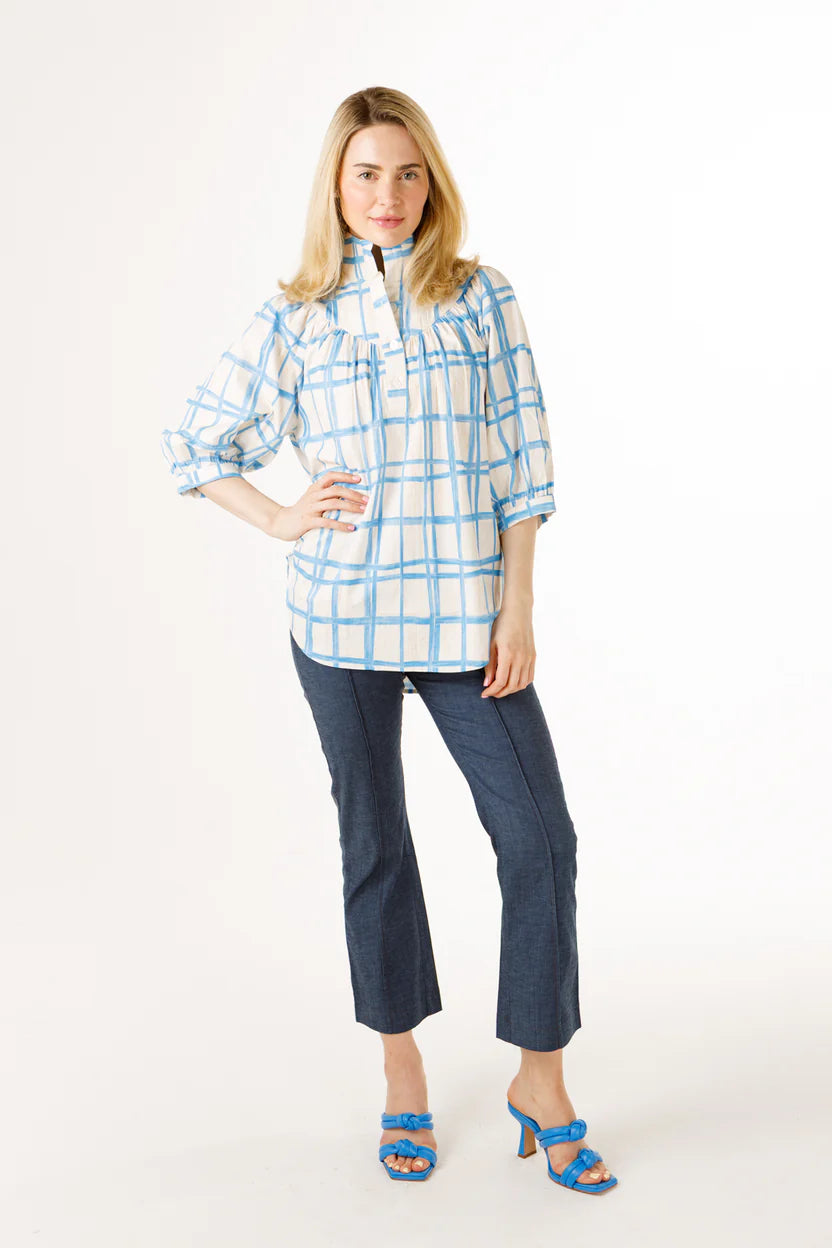 Avie Top | Painted Plaid