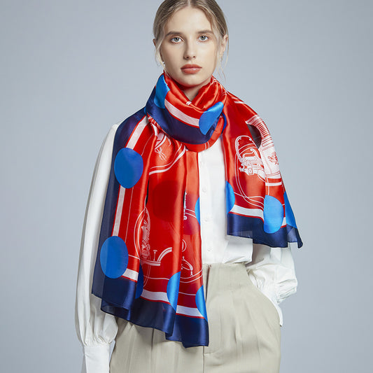 Red Oblong Scarf