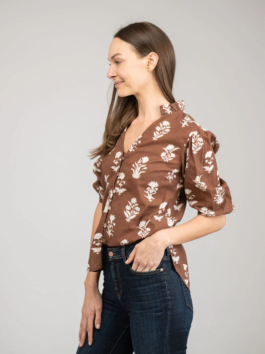 Lily Top | Chocolate Flower