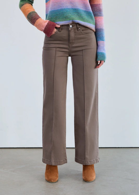 Olivia Wide Leg | Taupe