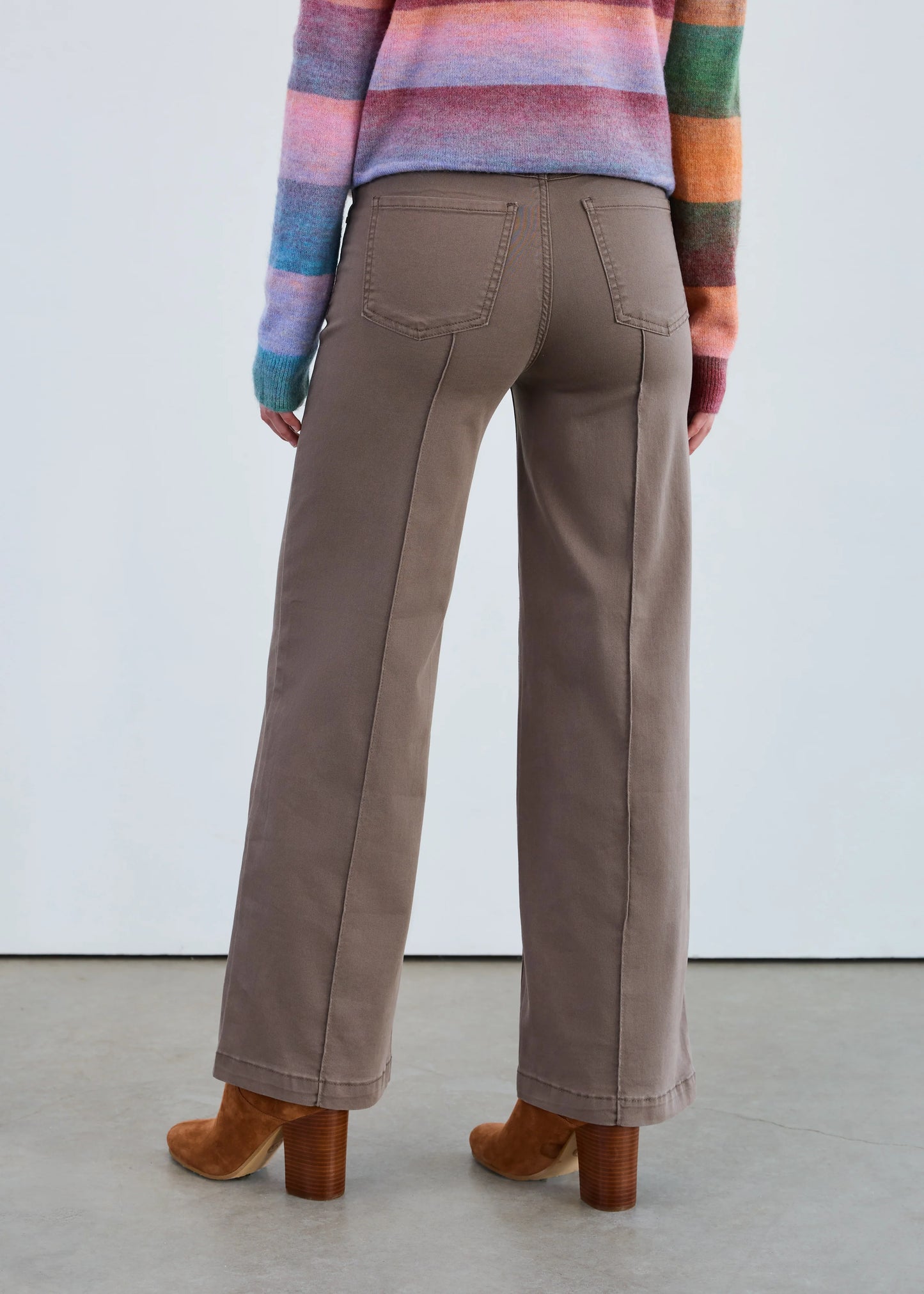 Olivia Wide Leg | Taupe