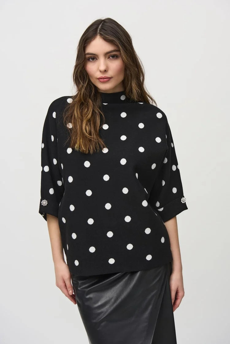 Dot Print Sweater