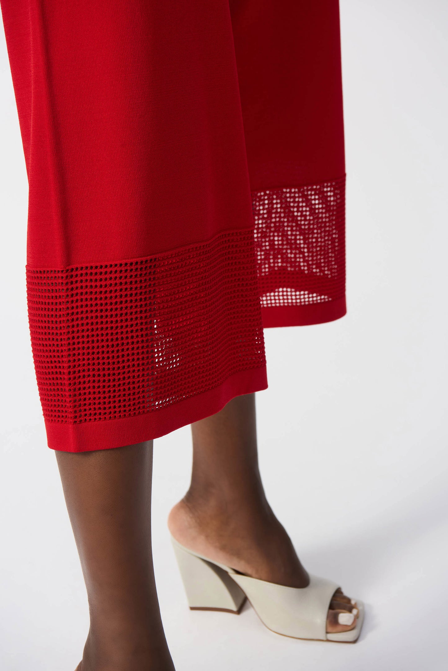 Sweater Knit Culotte | Red