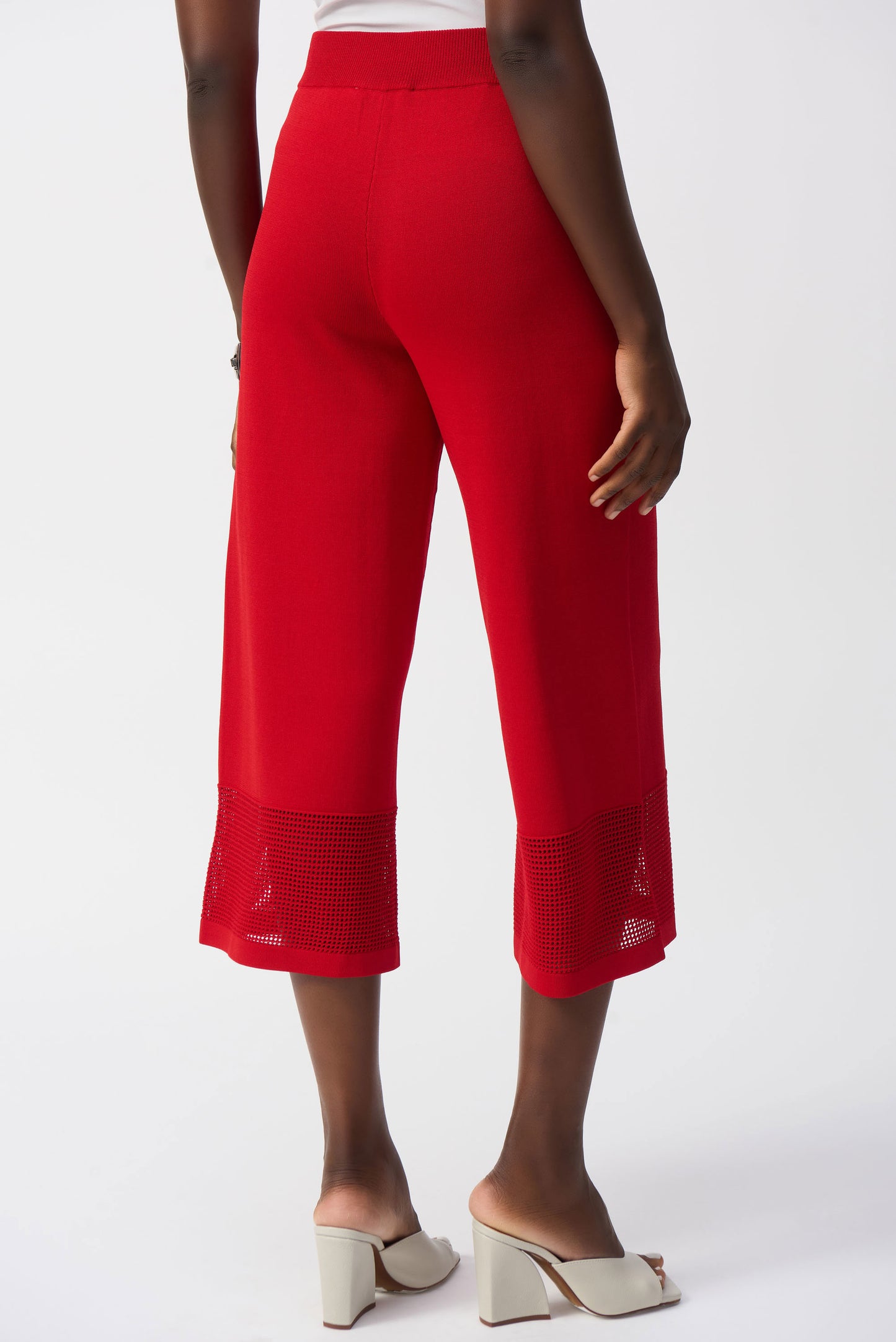 Sweater Knit Culotte | Red