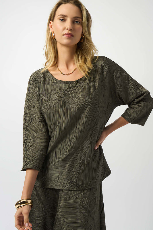Pleated Satin Top