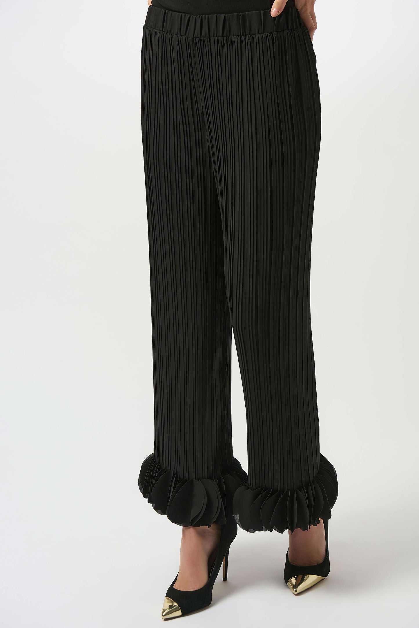 Pleated Wide Leg | Black
