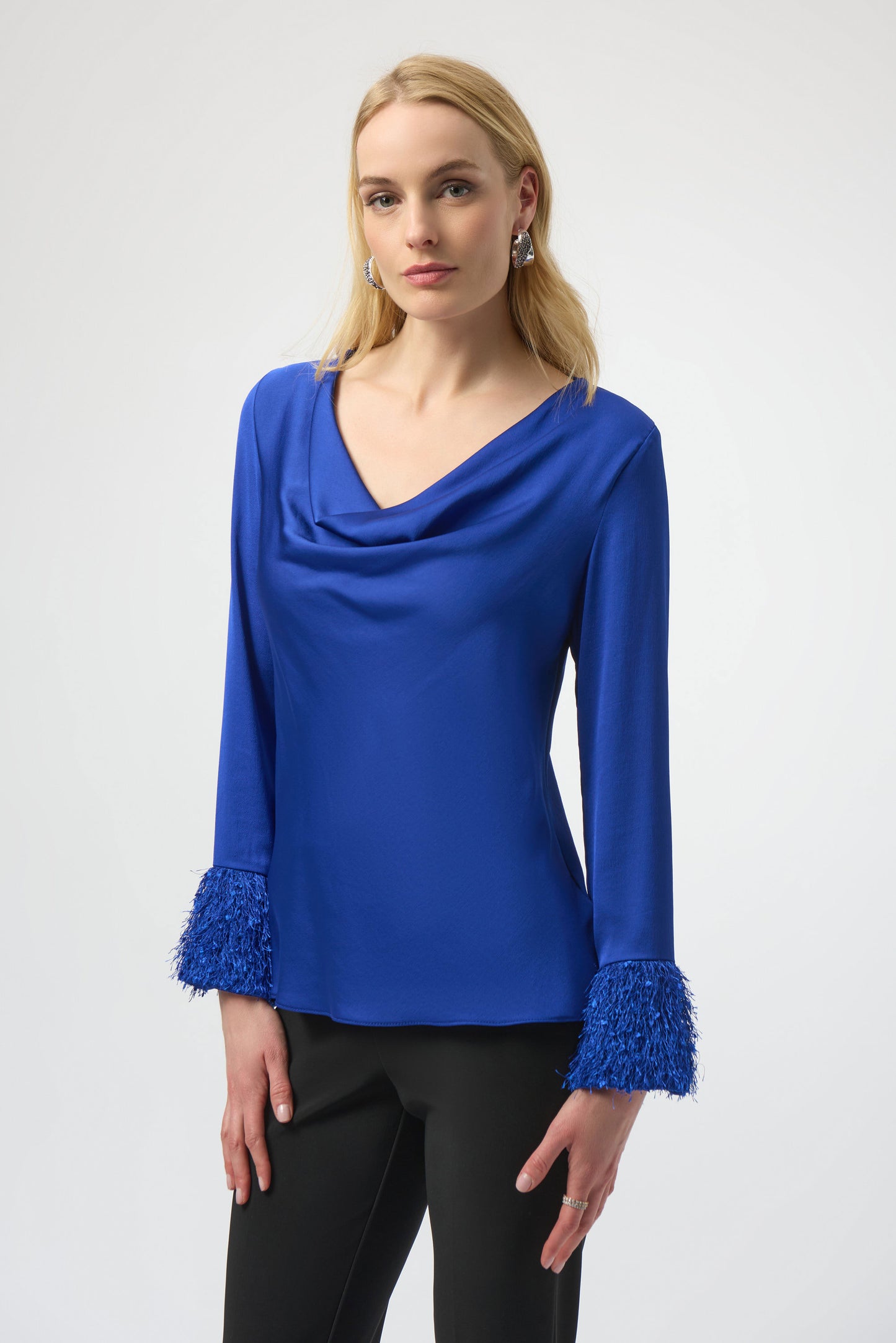 Cowl Neck Blouse | Royal