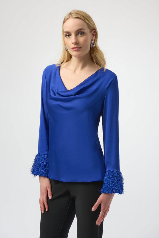 Cowl Neck Blouse | Royal