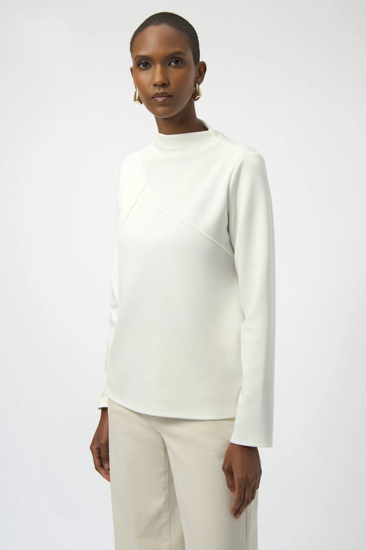 Jersey Straight Top | Off White