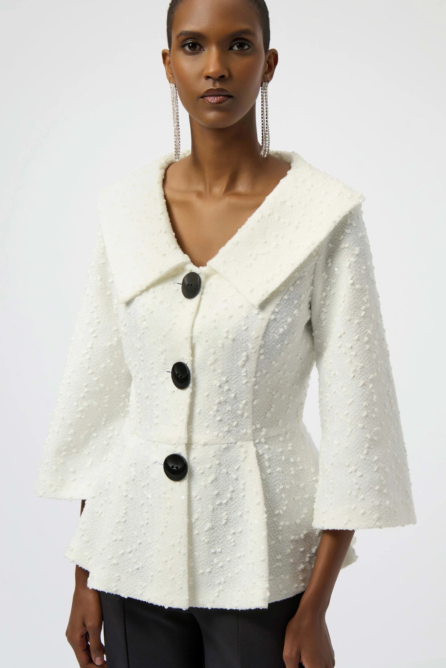 Boucle Peplum Jacket