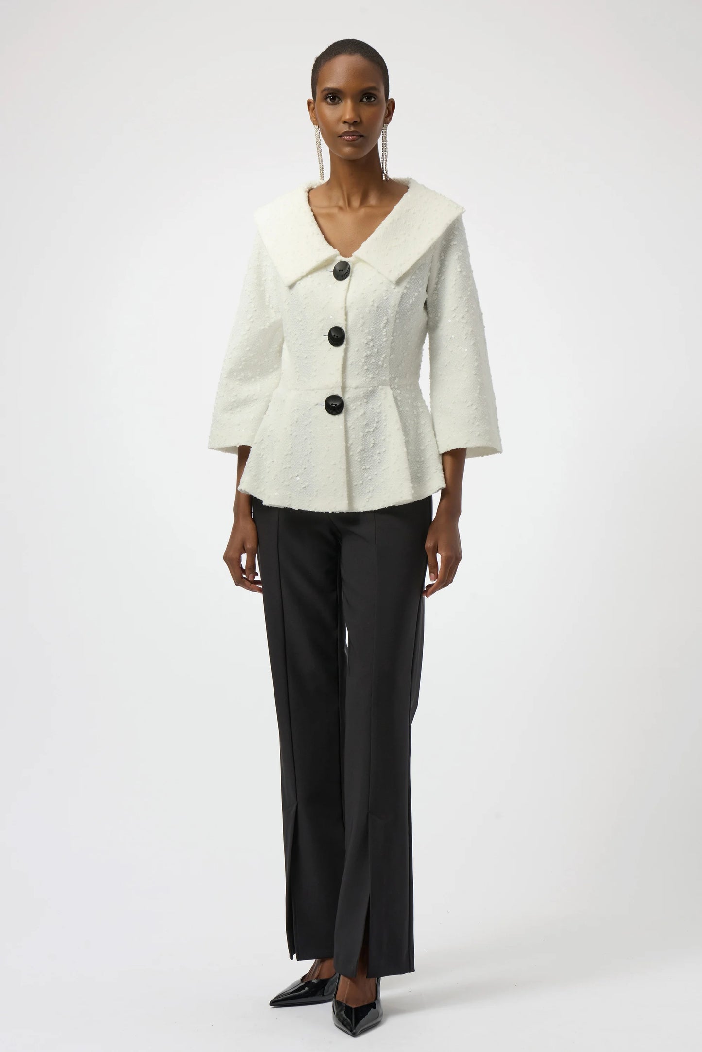Boucle Peplum Jacket