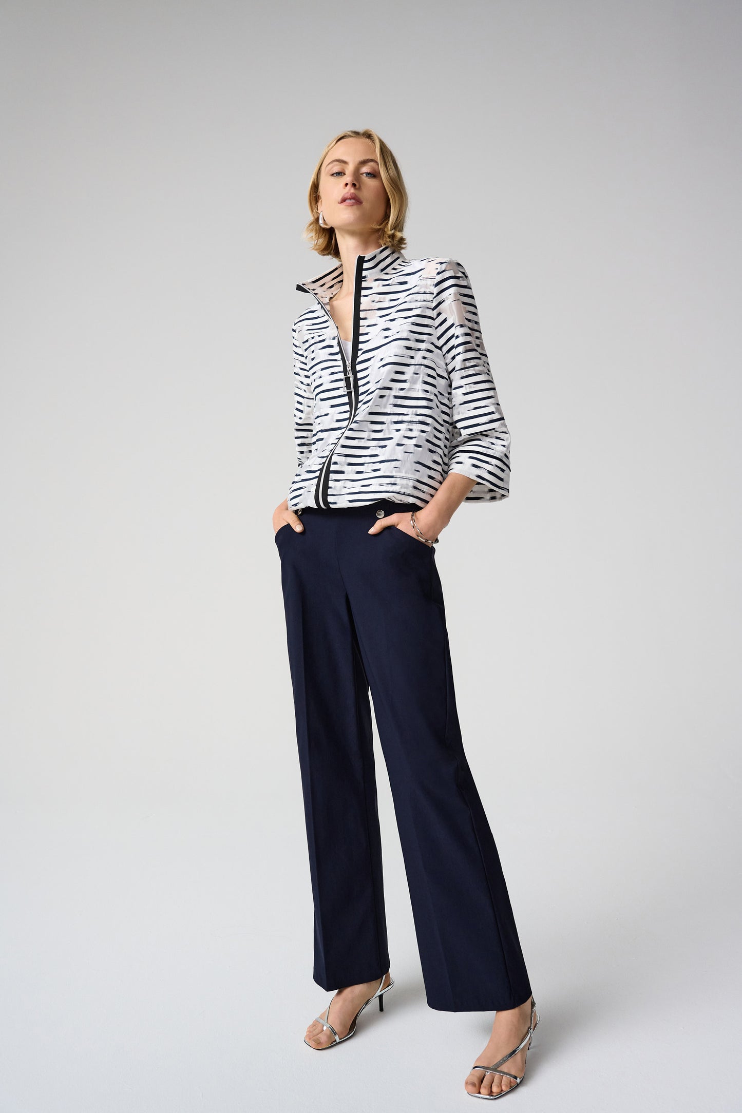 Wide Leg Pull-On Pants