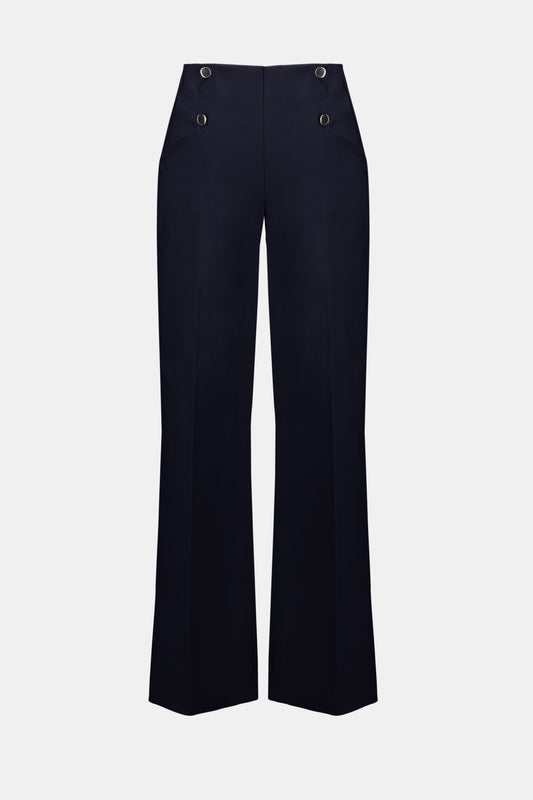 Wide Leg Pull-On Pants