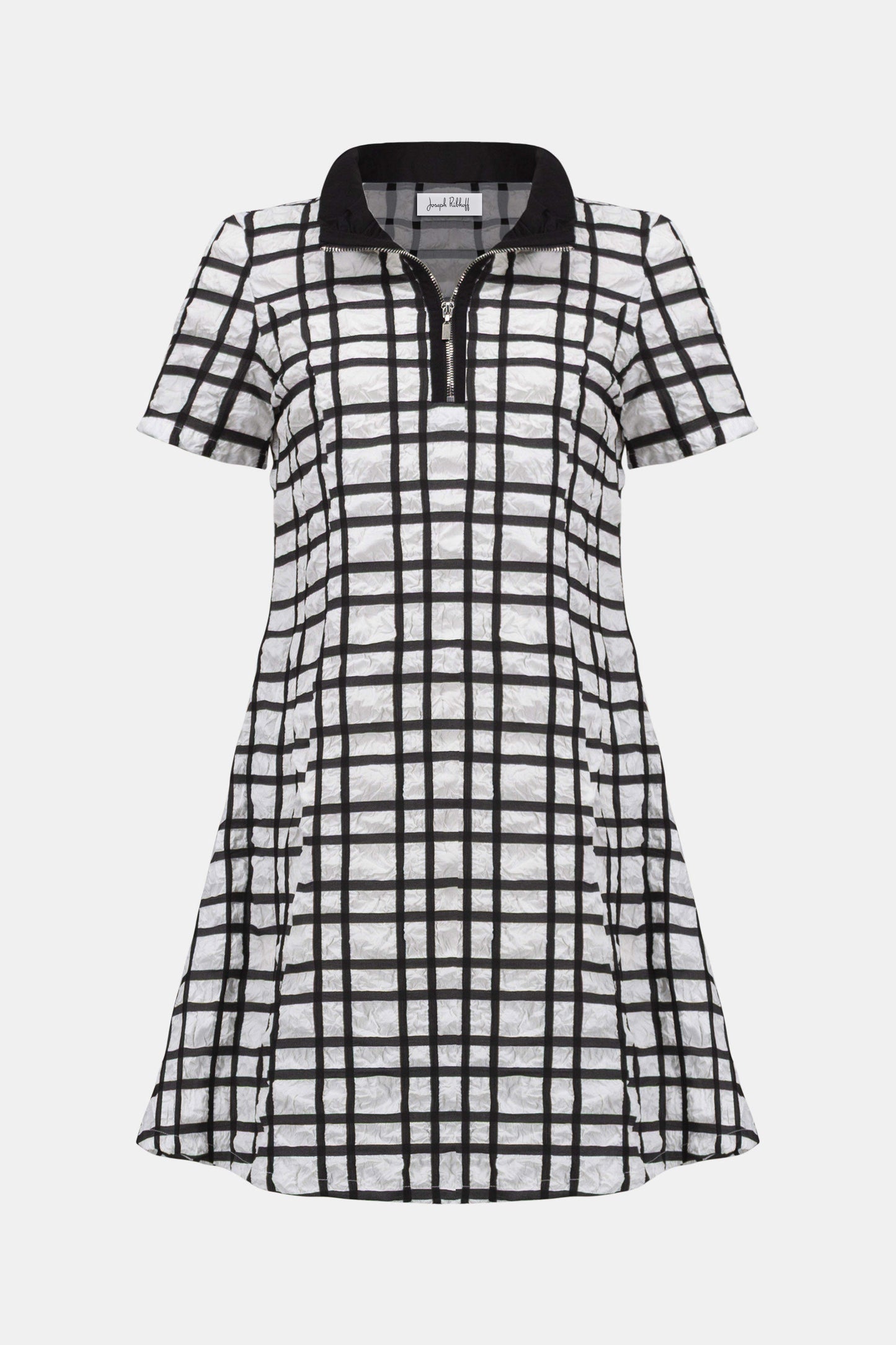 Jacquard Plaid A-line Dress