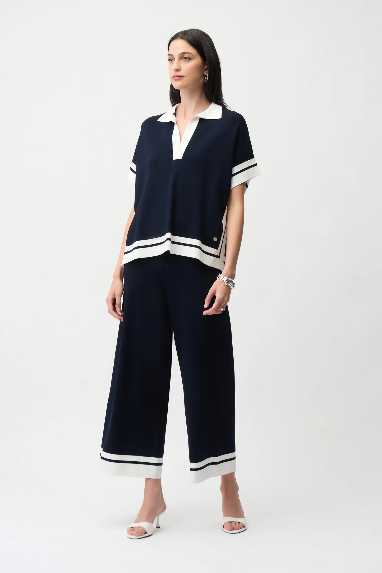 Culotte pants W/ Stripe Detail