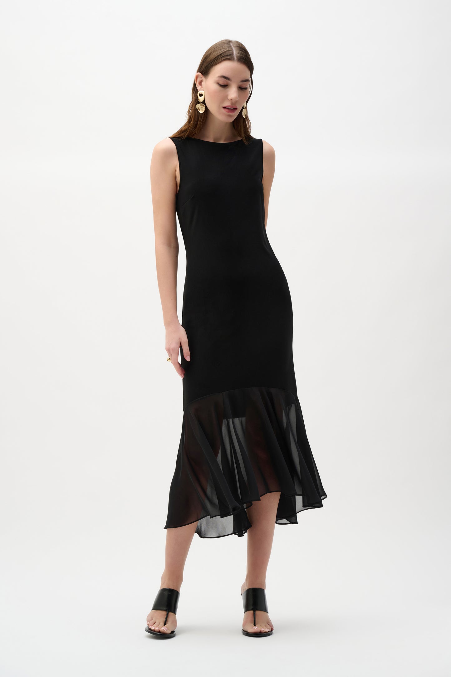 Chiffon Flounce Dress