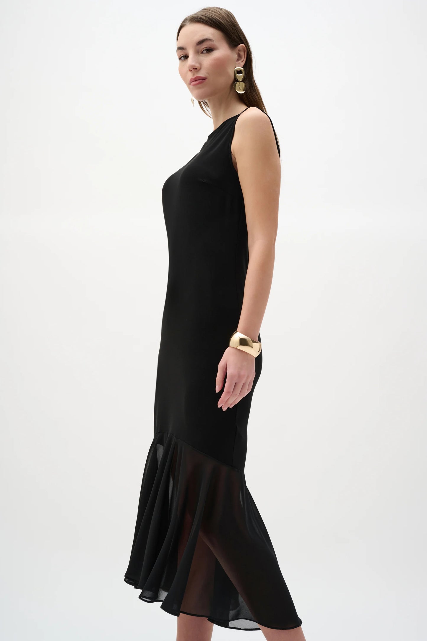Chiffon Flounce Dress