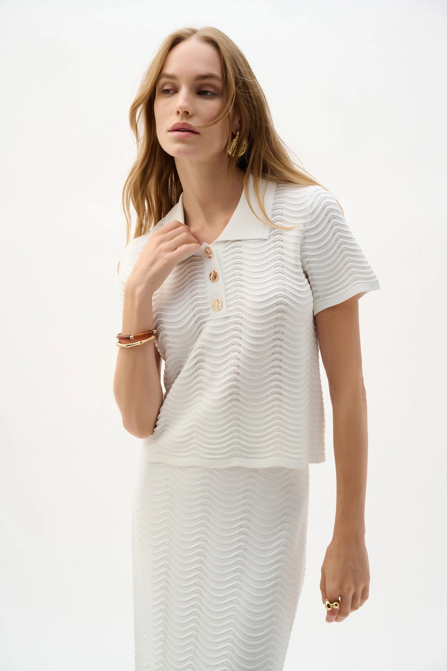 Textured Sweater Shirt