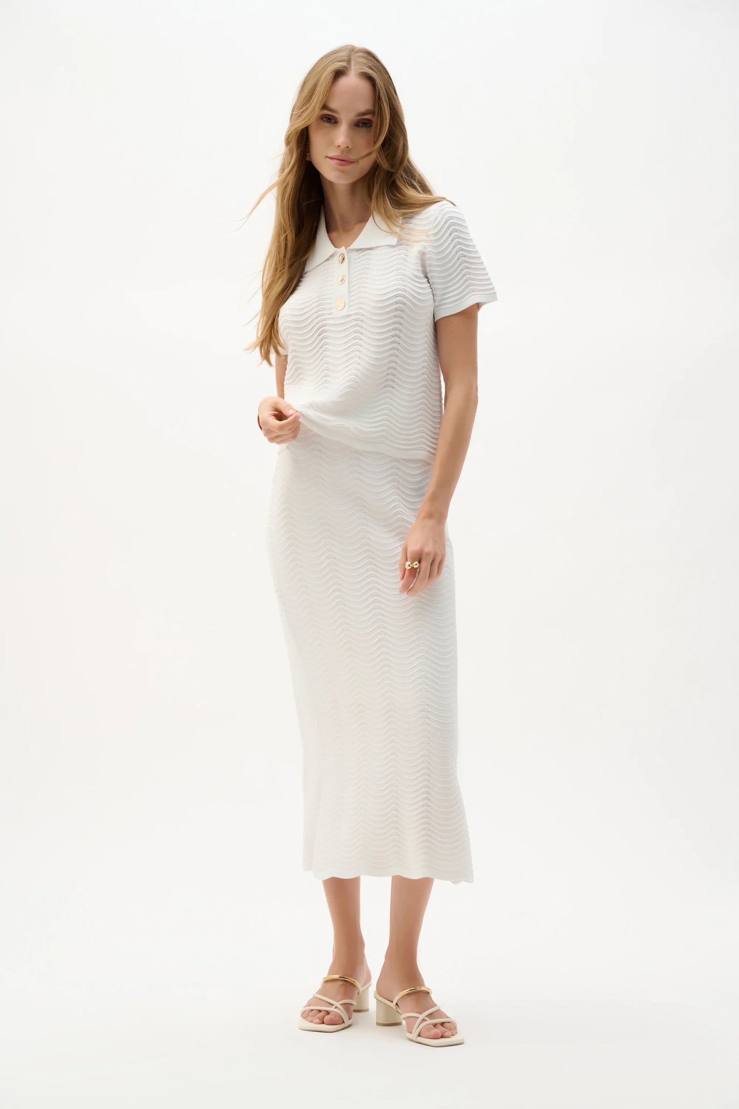 Textured Sweater Shirt