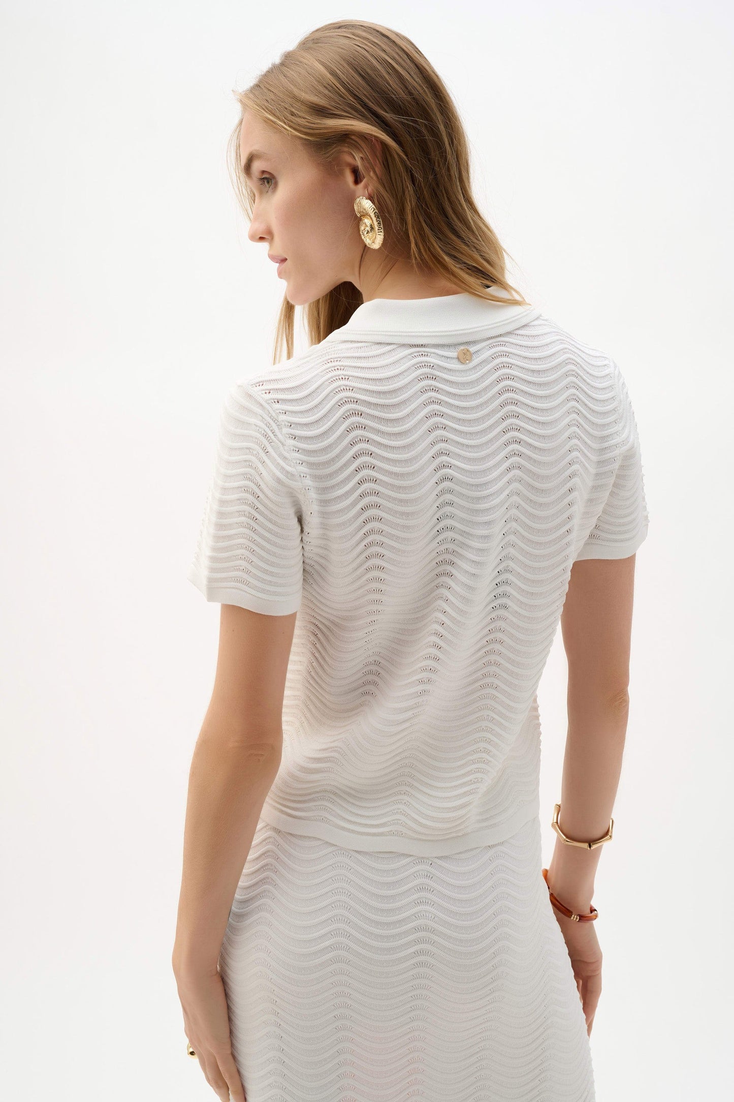 Textured Sweater Shirt