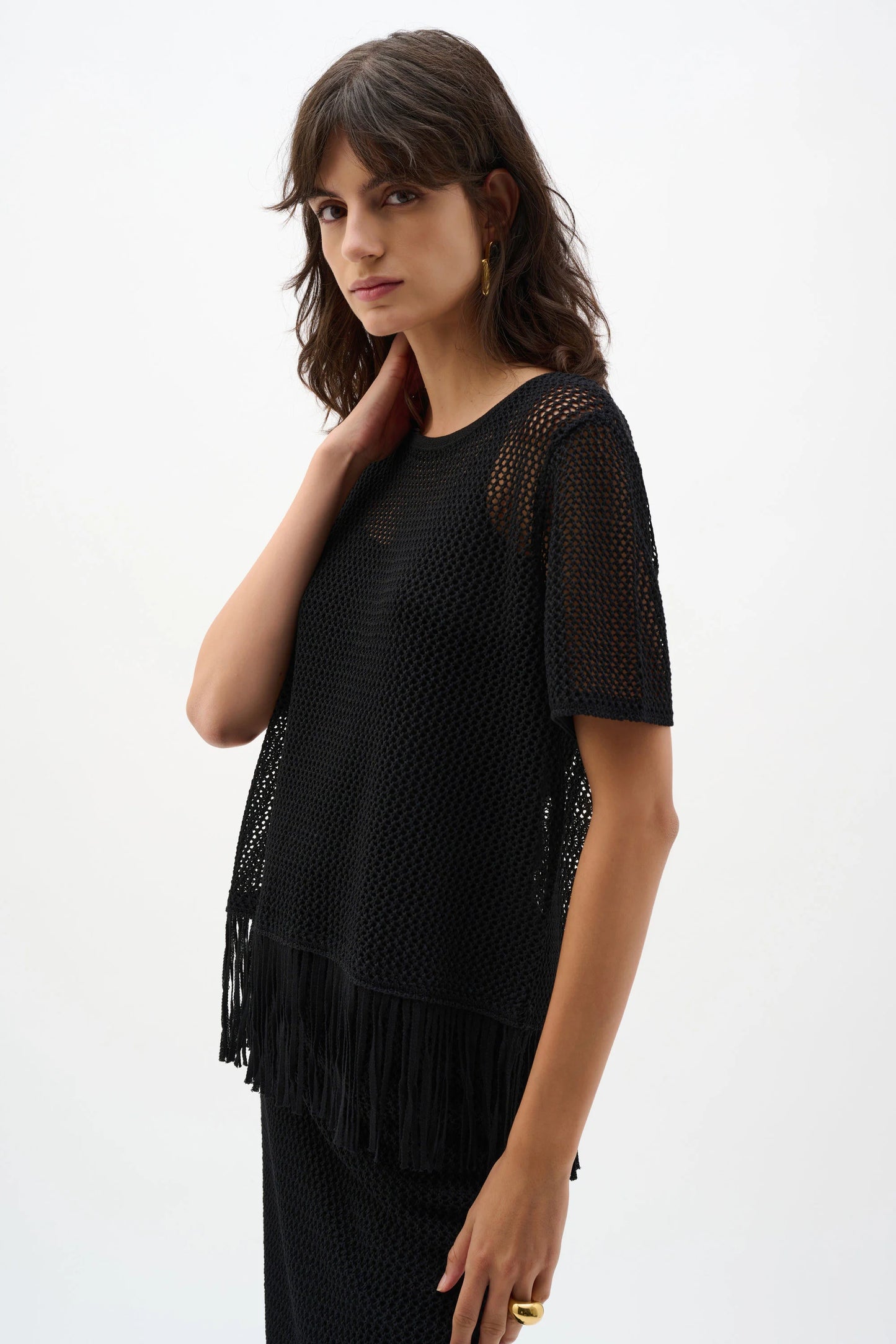 Fringe Trim Sweater