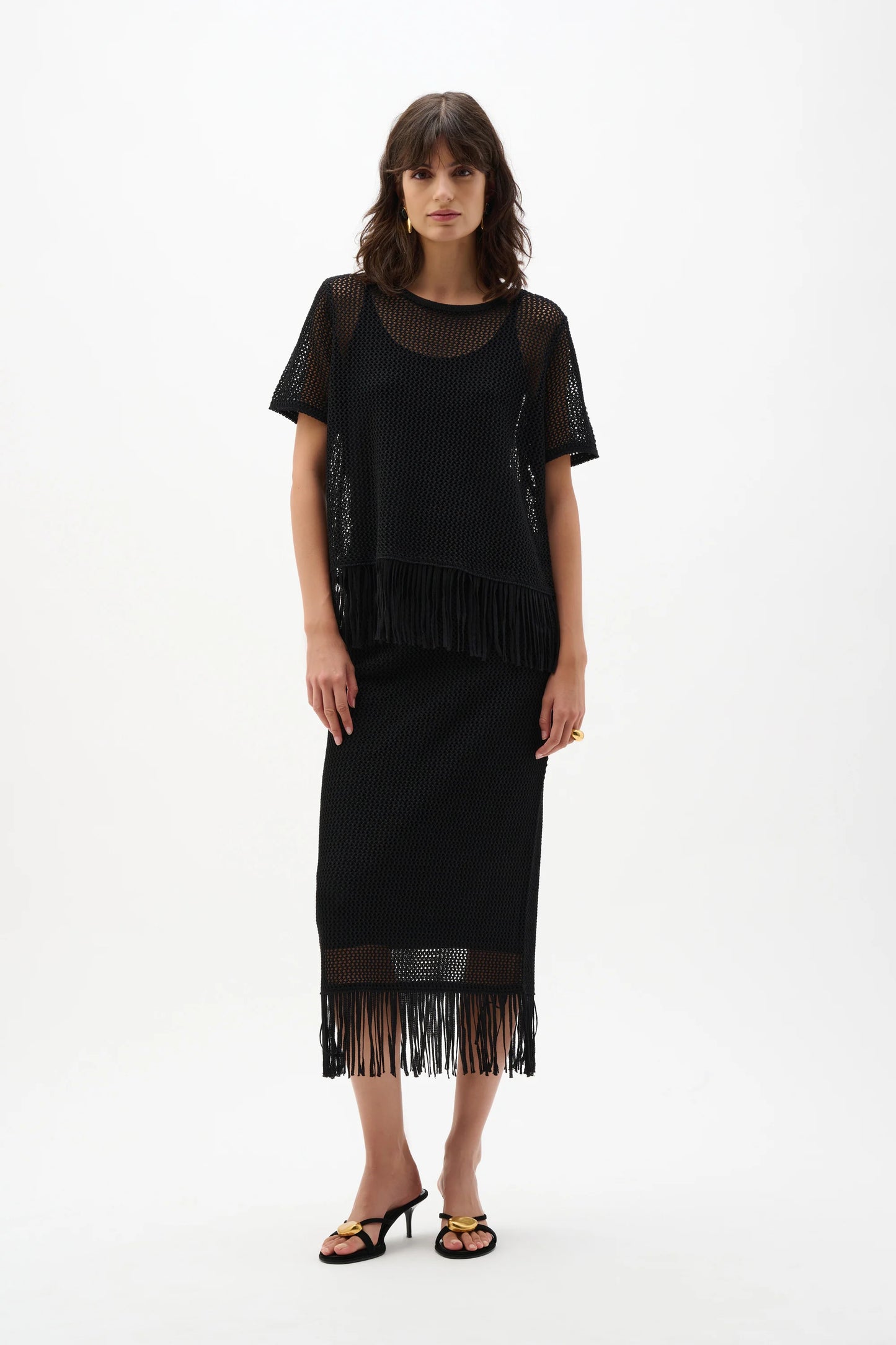 Fringe Trim Sweater