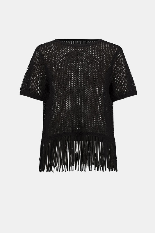 Fringe Trim Sweater