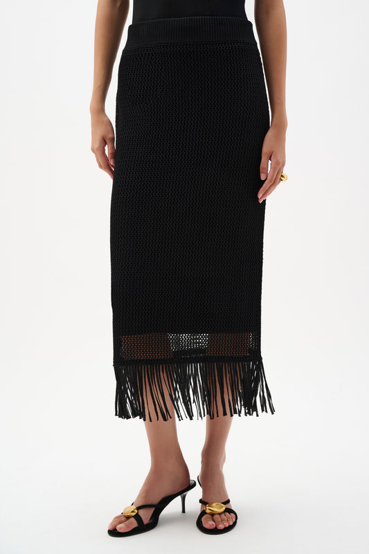 Fringe Trim Skirt