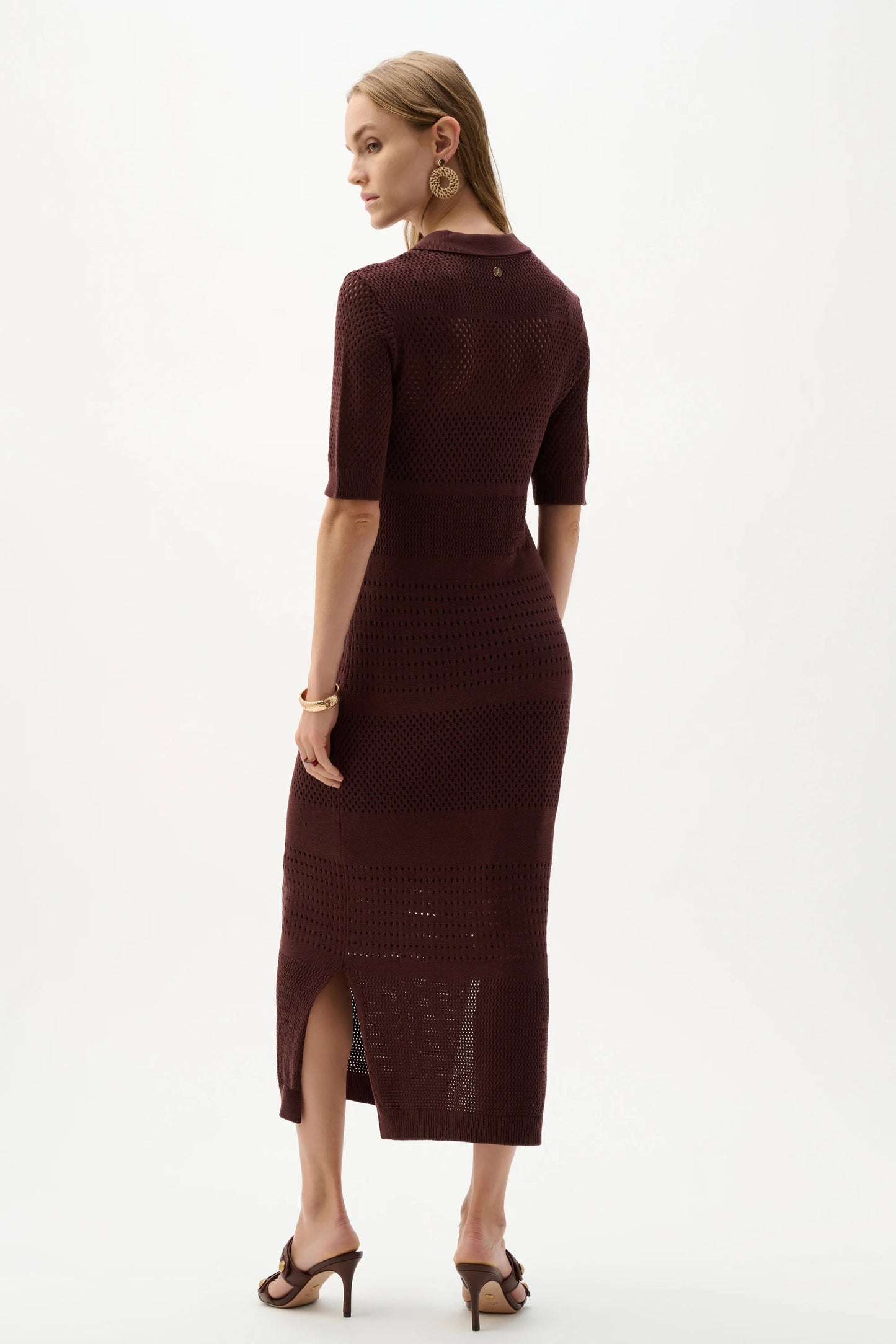 Sweater Knit Dress | Mahogany