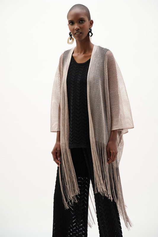 Woven Fringe Cover-Up | Moonstone