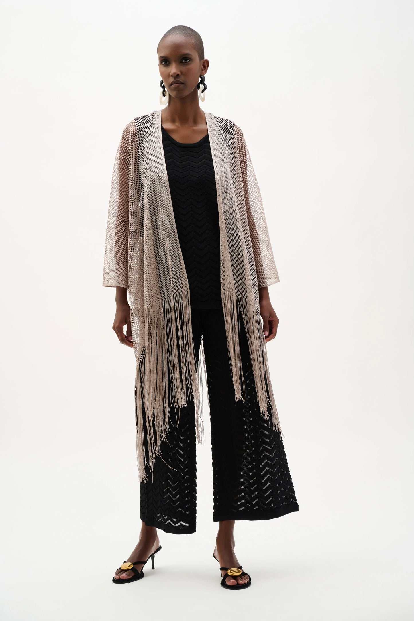 Woven Fringe Cover-Up | Moonstone