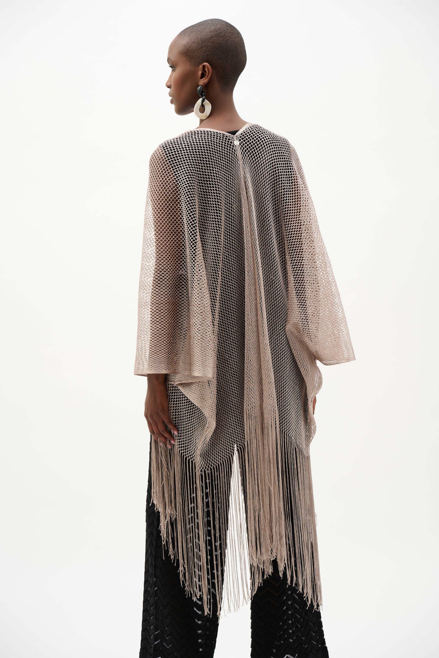 Woven Fringe Cover-Up | Moonstone